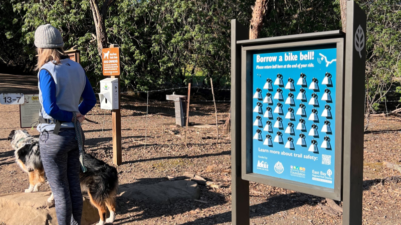 Bike Bell Kiosks Promote Safety on the Trails East Bay Parks